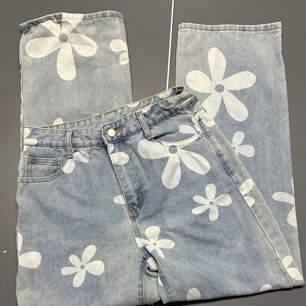 SHEIN Light Blue Denim Jeans